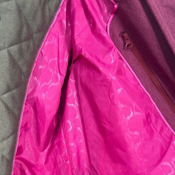 Merrell Womens Waterproof Hooded Rain Jacket Purple Opti Shell Opti‎ Warm - Picture 6 of 9